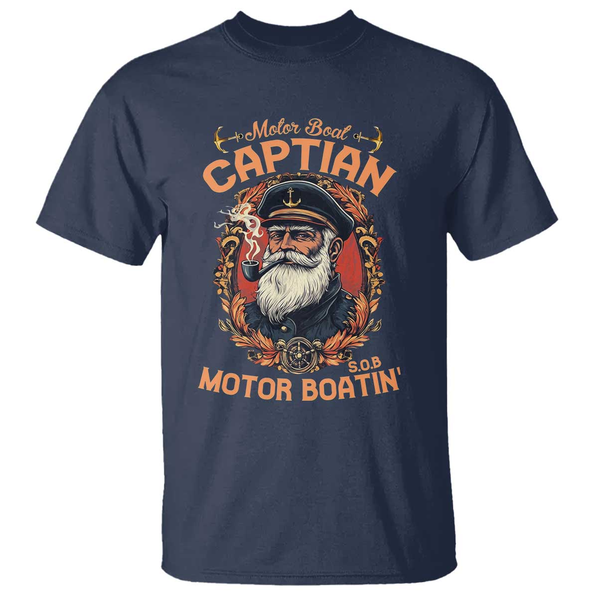 Funny Motor Boat Captain T Shirt Pontoon SOB Motor Boating Vintage