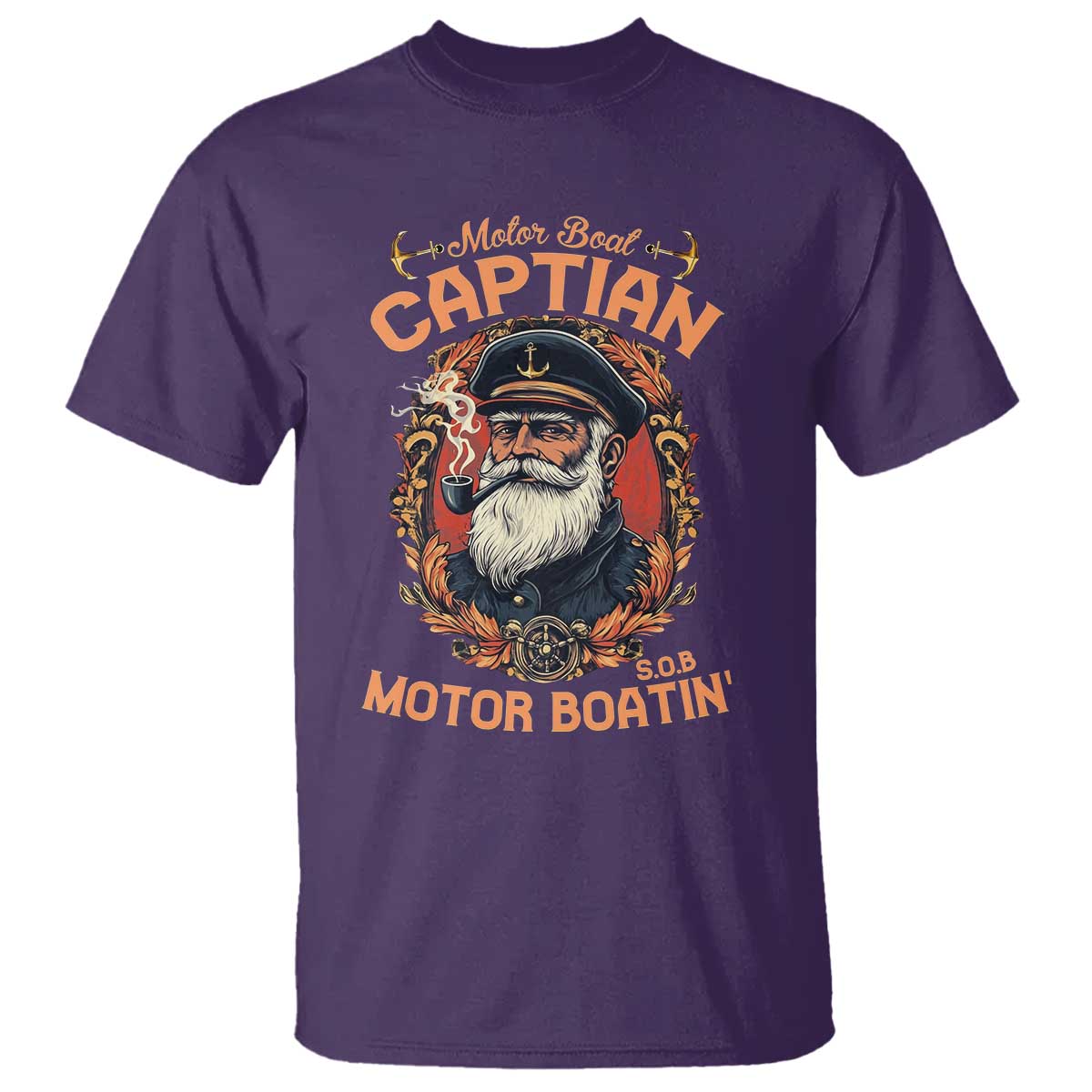 Funny Motor Boat Captain T Shirt Pontoon SOB Motor Boating Vintage