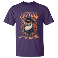 Funny Motor Boat Captain T Shirt Pontoon SOB Motor Boating Vintage