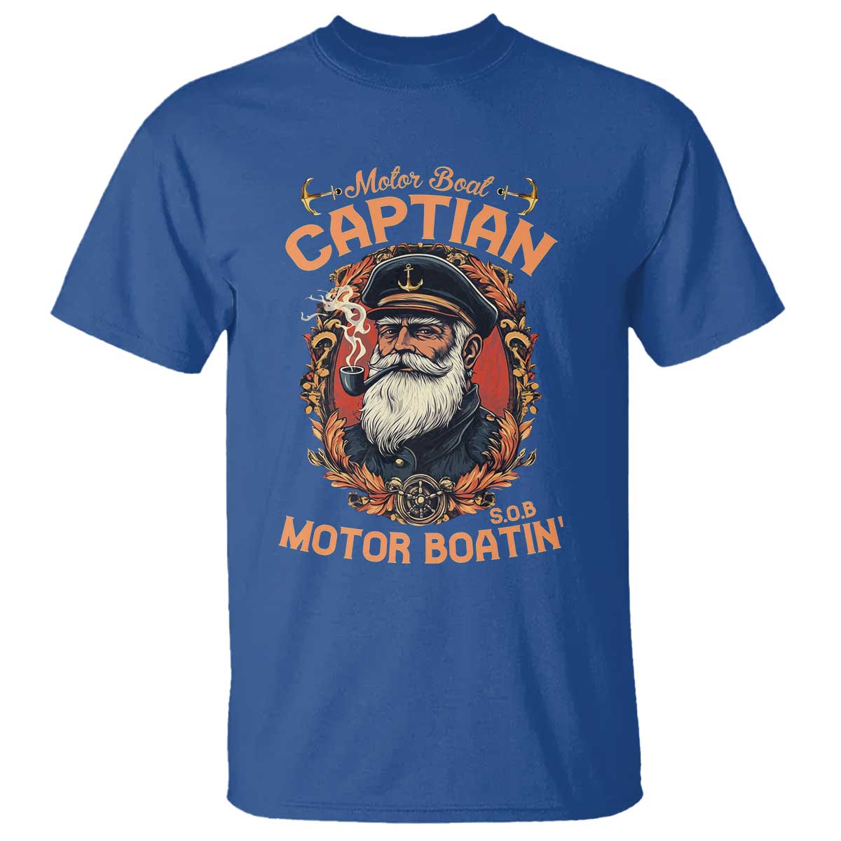 Funny Motor Boat Captain T Shirt Pontoon SOB Motor Boating Vintage
