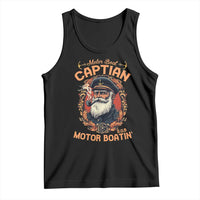 Funny Motor Boat Captain Tank Top Pontoon SOB Motor Boating Vintage