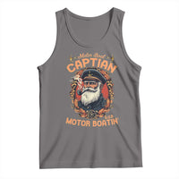 Funny Motor Boat Captain Tank Top Pontoon SOB Motor Boating Vintage
