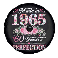 Happy 60th Birthday Floral Spare Tire Cover Made In 1965 60 Years of Perfection TS02