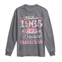 Happy 60th Birthday Floral Long Sleeve Shirt Made In 1965 60 Years of Perfection TS02
