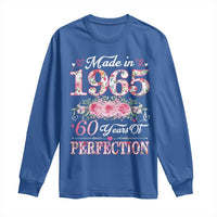 Happy 60th Birthday Floral Long Sleeve Shirt Made In 1965 60 Years of Perfection TS02