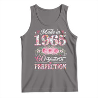 Happy 60th Birthday Floral Tank Top Made In 1965 60 Years of Perfection TS02