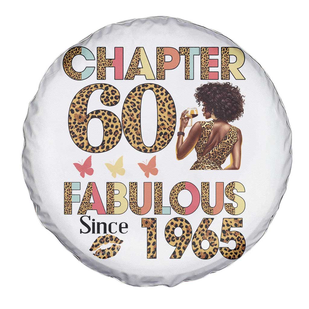 Chapter 60 Fabulous Leopard Spare Tire Cover Since 1965 60Th Birthday Gift For Women