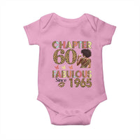 Chapter 60 Fabulous Leopard Baby Onesie Since 1965 60Th Birthday Gift For Women