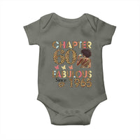 Chapter 60 Fabulous Leopard Baby Onesie Since 1965 60Th Birthday Gift For Women