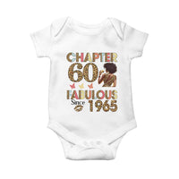 Chapter 60 Fabulous Leopard Baby Onesie Since 1965 60Th Birthday Gift For Women