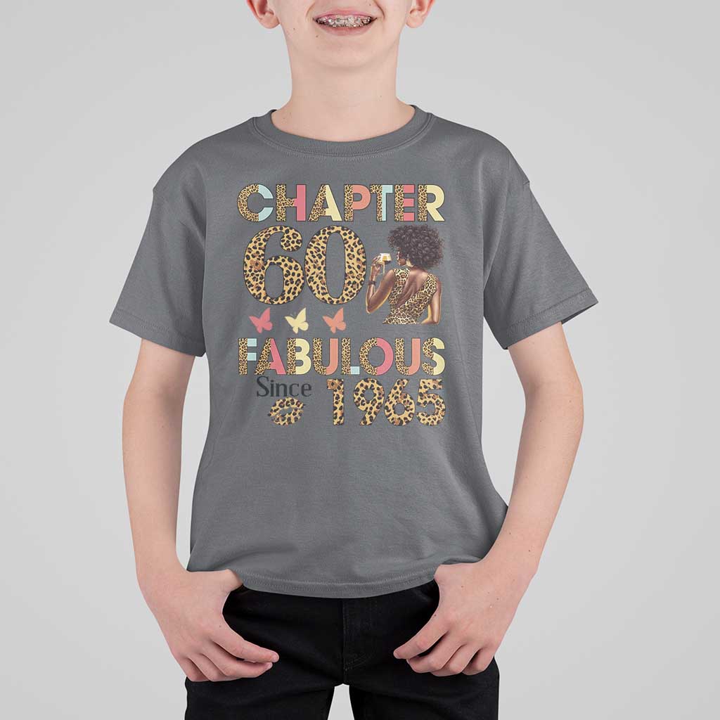 Chapter 60 Fabulous Leopard T Shirt For Kid Since 1965 60Th Birthday Gift For Women