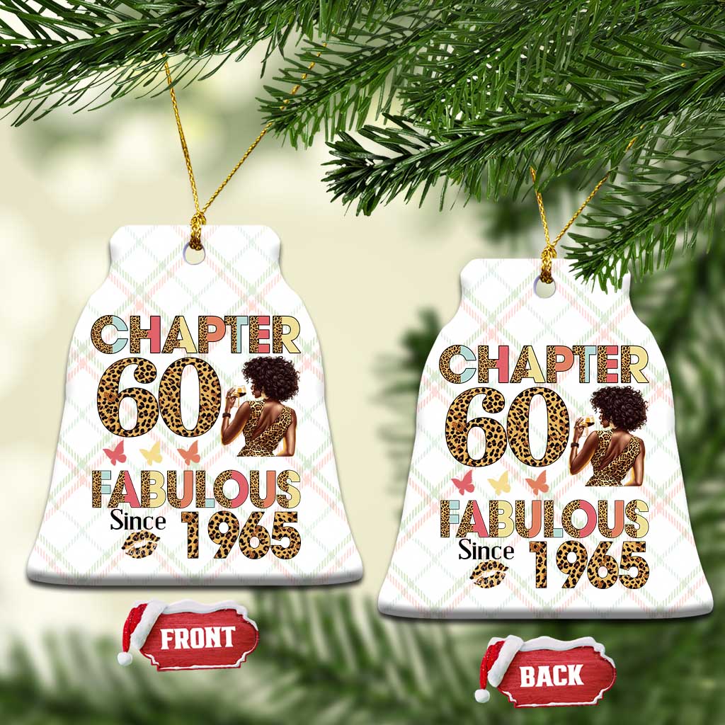 Chapter 60 Fabulous Leopard Ceramic Ornament Since 1965 60Th Birthday Gift For Women - Wonder Print Shop