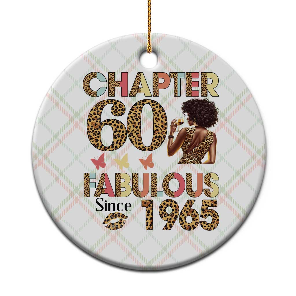 Chapter 60 Fabulous Leopard Ceramic Ornament Since 1965 60Th Birthday Gift For Women - Wonder Print Shop