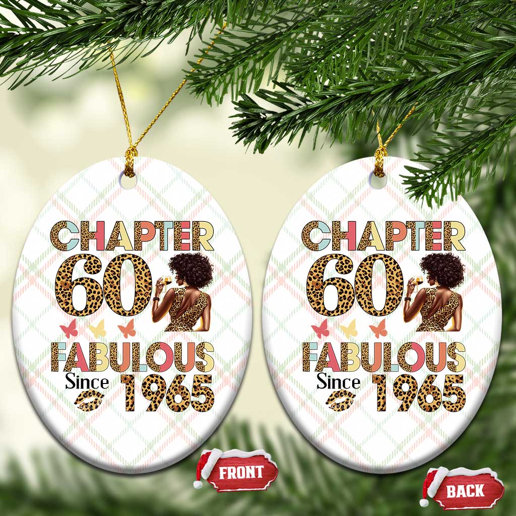 Chapter 60 Fabulous Leopard Ceramic Ornament Since 1965 60Th Birthday Gift For Women - Wonder Print Shop