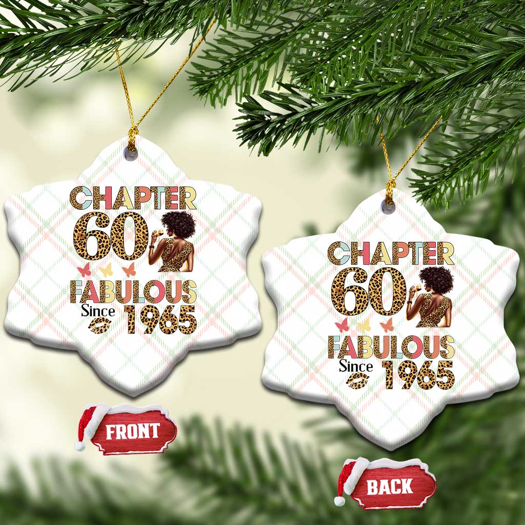 Chapter 60 Fabulous Leopard Ceramic Ornament Since 1965 60Th Birthday Gift For Women - Wonder Print Shop