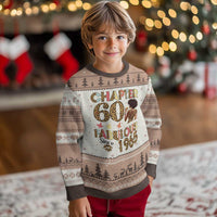 Chapter 60 Fabulous Leopard Ugly Christmas Sweater Since 1965 60Th Birthday Gift For Women - Wonder Print Shop