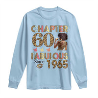 Chapter 60 Fabulous Leopard Long Sleeve Shirt Since 1965 60Th Birthday Gift For Women
