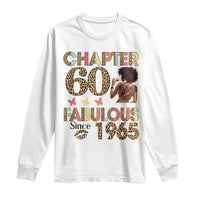 Chapter 60 Fabulous Leopard Long Sleeve Shirt Since 1965 60Th Birthday Gift For Women