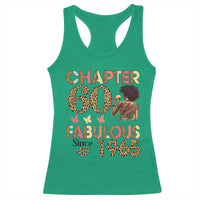 Chapter 60 Fabulous Leopard Racerback Tank Top Since 1965 60Th Birthday Gift For Women