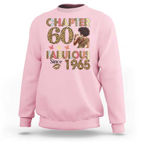 Chapter 60 Fabulous Leopard Sweatshirt Since 1965 60Th Birthday Gift For Women
