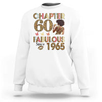 Chapter 60 Fabulous Leopard Sweatshirt Since 1965 60Th Birthday Gift For Women