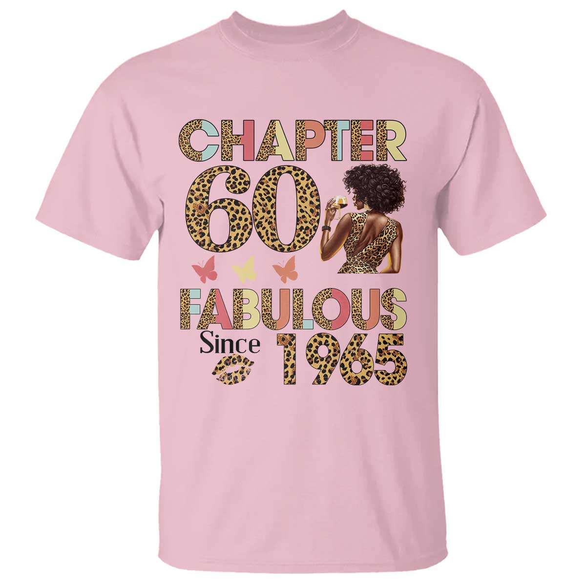 Chapter 60 Fabulous Leopard T Shirt Since 1965 60Th Birthday Gift For Women