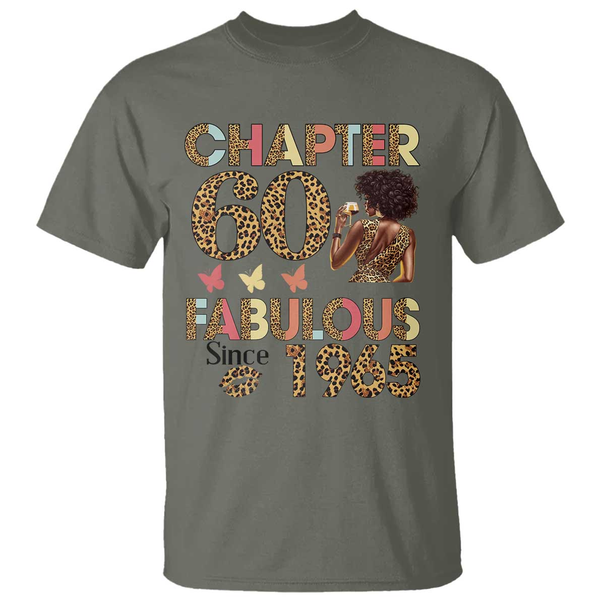 Chapter 60 Fabulous Leopard T Shirt Since 1965 60Th Birthday Gift For Women