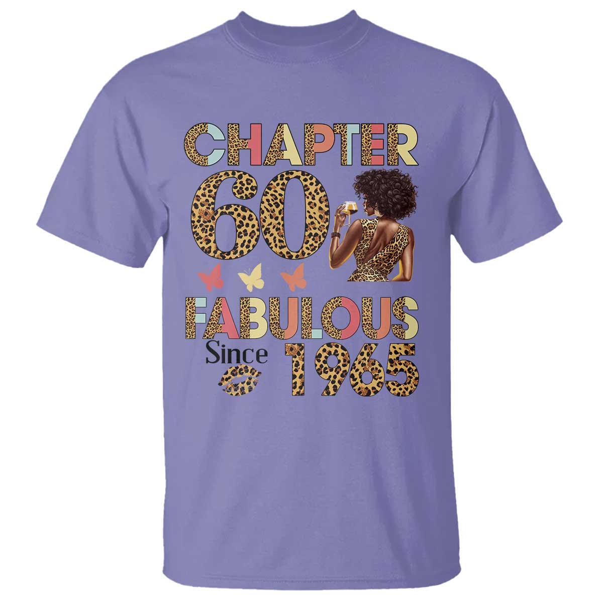 Chapter 60 Fabulous Leopard T Shirt Since 1965 60Th Birthday Gift For Women