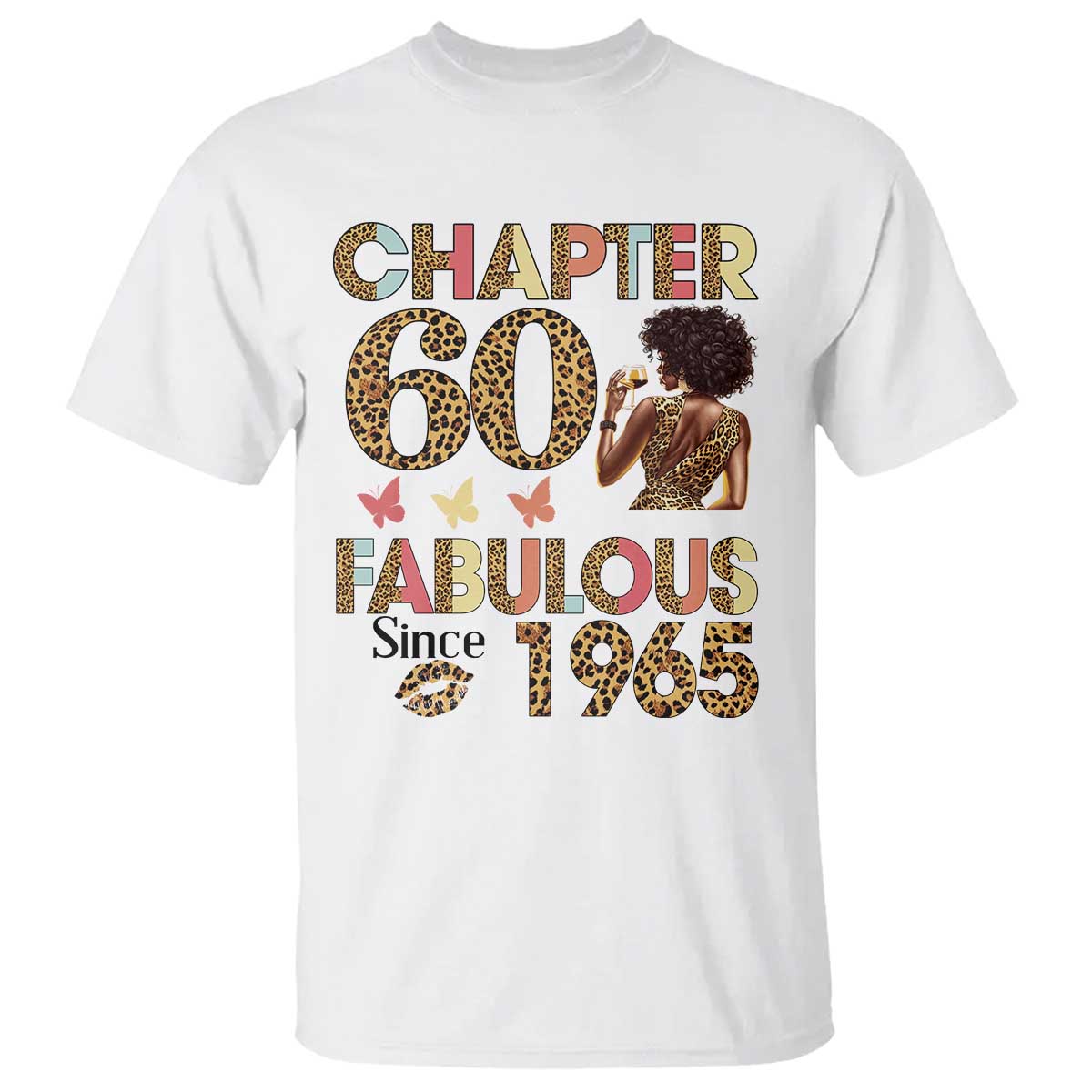 Chapter 60 Fabulous Leopard T Shirt Since 1965 60Th Birthday Gift For Women