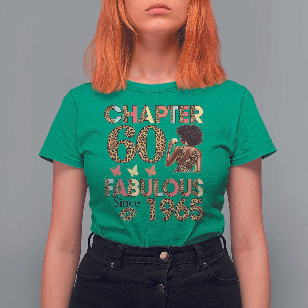 Chapter 60 Fabulous Leopard T Shirt For Women Since 1965 60Th Birthday Gift For Women