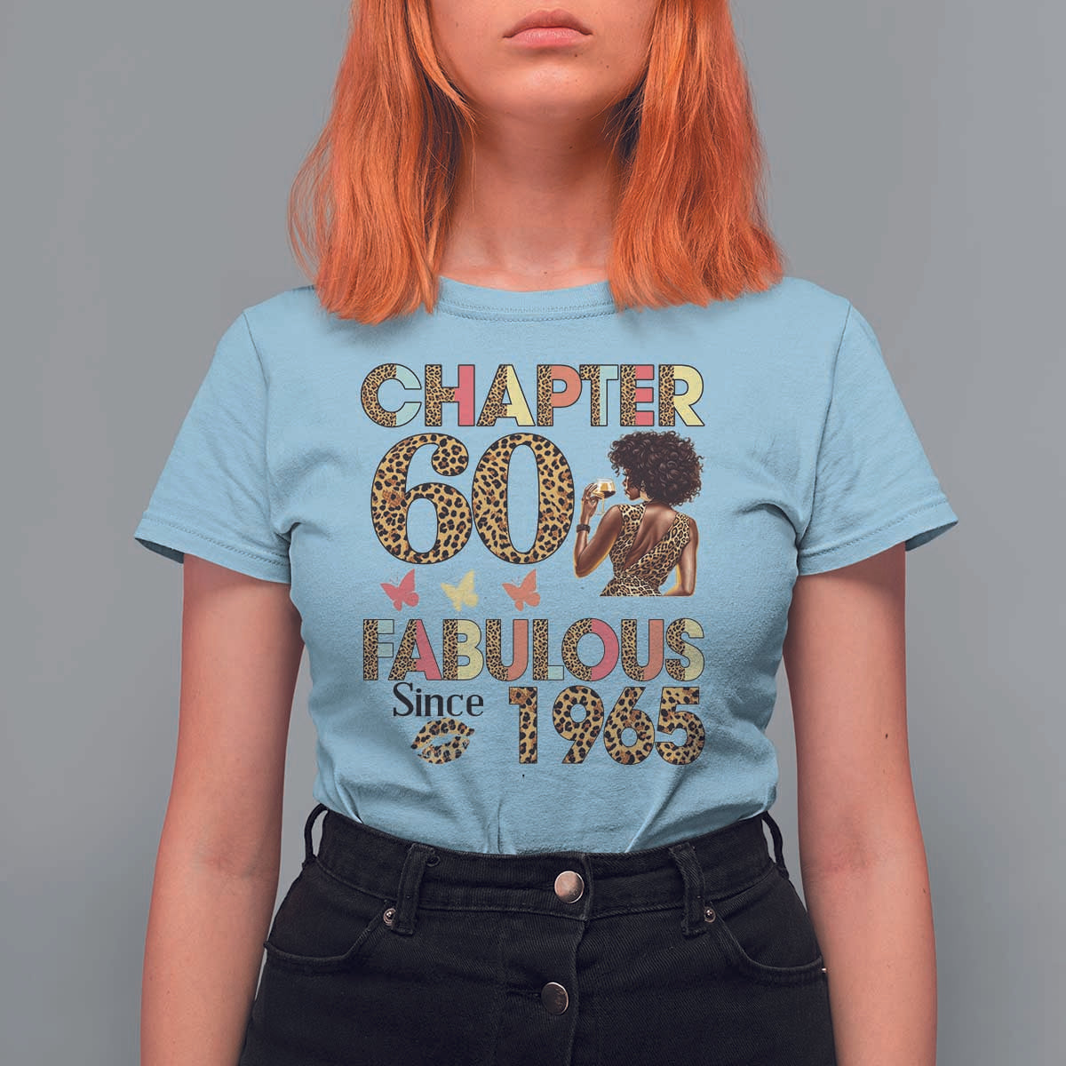 Chapter 60 Fabulous Leopard T Shirt For Women Since 1965 60Th Birthday Gift For Women