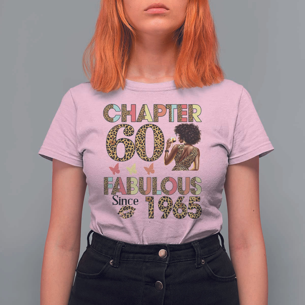 Chapter 60 Fabulous Leopard T Shirt For Women Since 1965 60Th Birthday Gift For Women