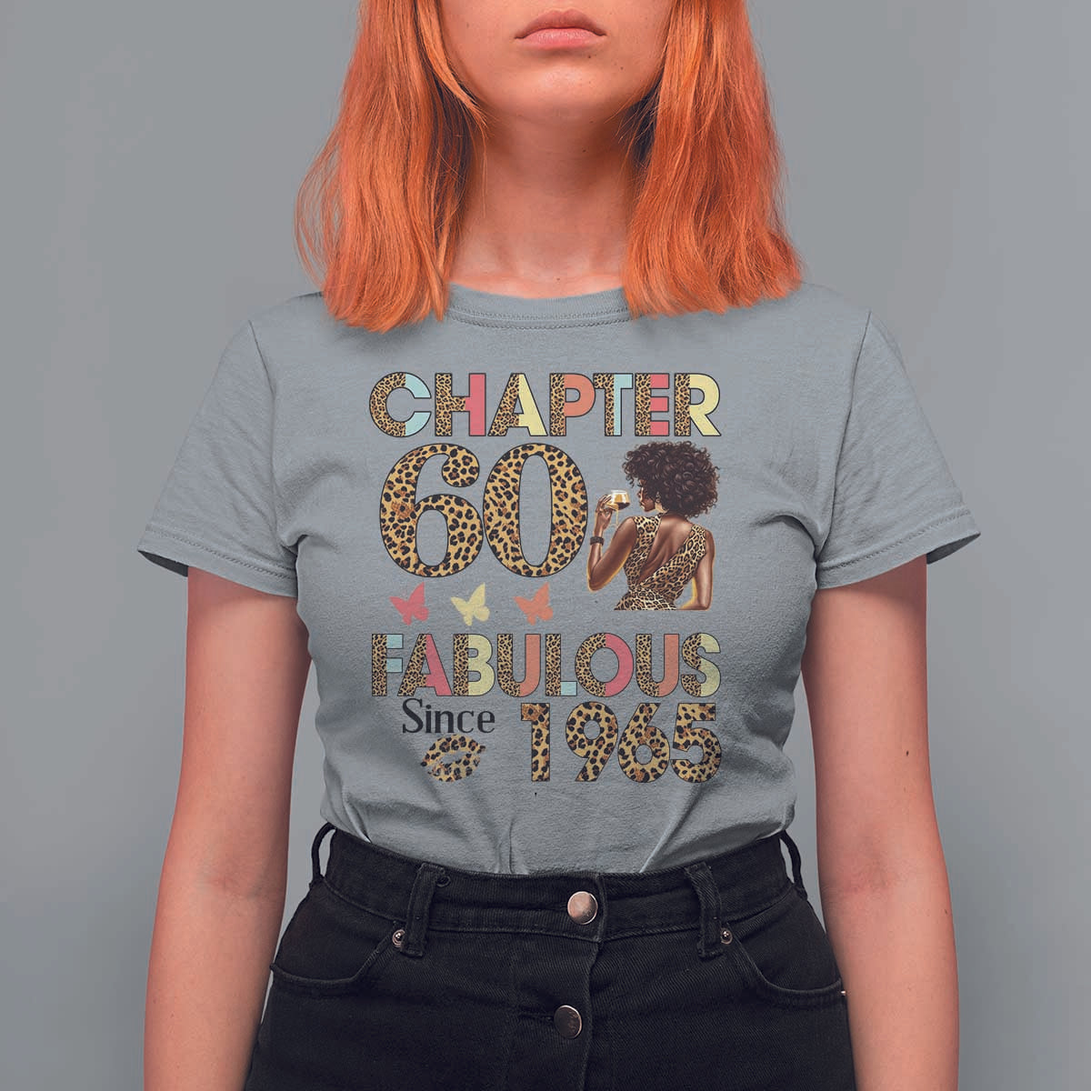 Chapter 60 Fabulous Leopard T Shirt For Women Since 1965 60Th Birthday Gift For Women