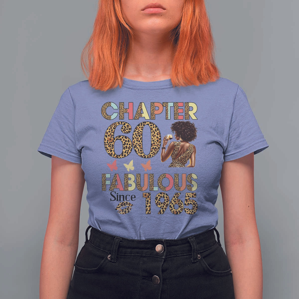 Chapter 60 Fabulous Leopard T Shirt For Women Since 1965 60Th Birthday Gift For Women