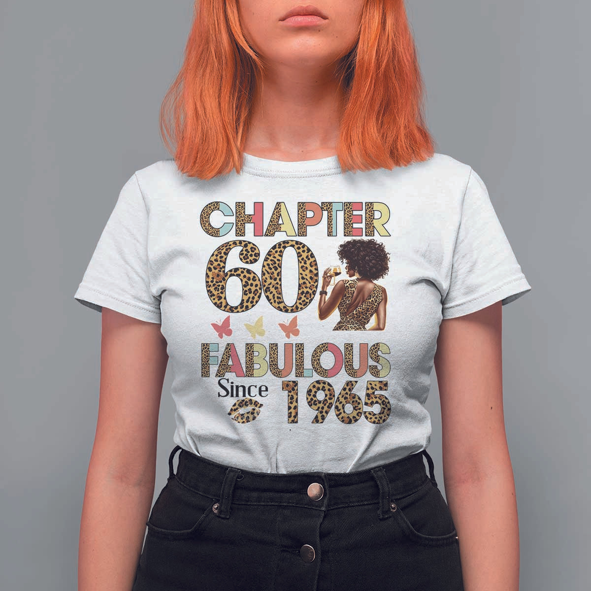 Chapter 60 Fabulous Leopard T Shirt For Women Since 1965 60Th Birthday Gift For Women