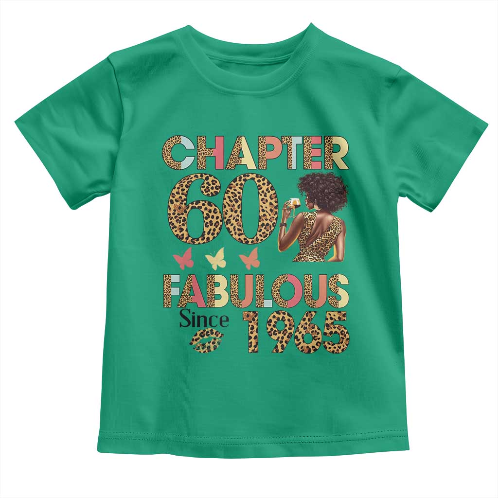Chapter 60 Fabulous Leopard Toddler T Shirt Since 1965 60Th Birthday Gift For Women