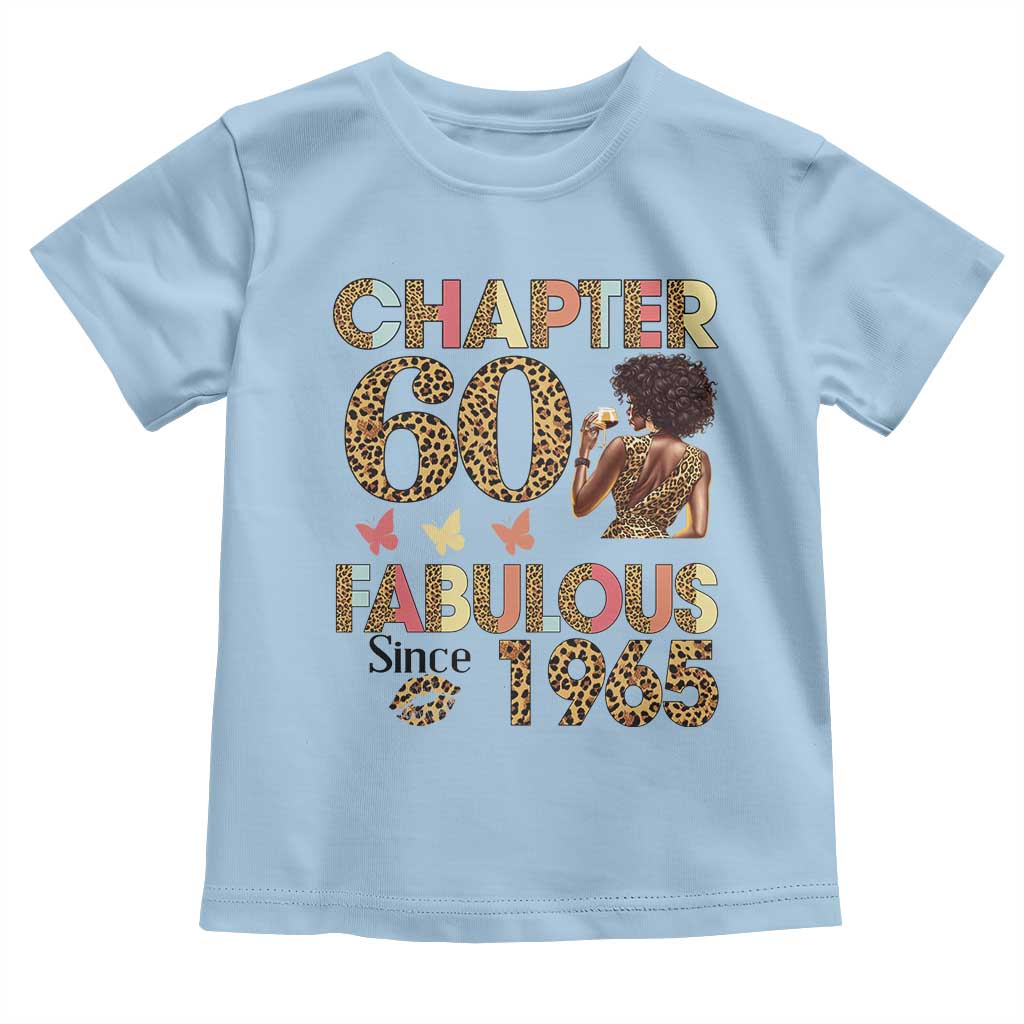 Chapter 60 Fabulous Leopard Toddler T Shirt Since 1965 60Th Birthday Gift For Women