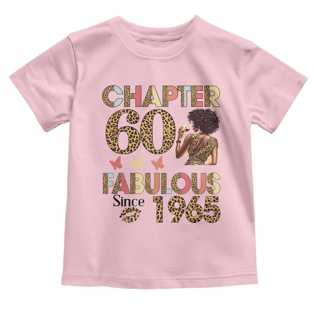 Chapter 60 Fabulous Leopard Toddler T Shirt Since 1965 60Th Birthday Gift For Women