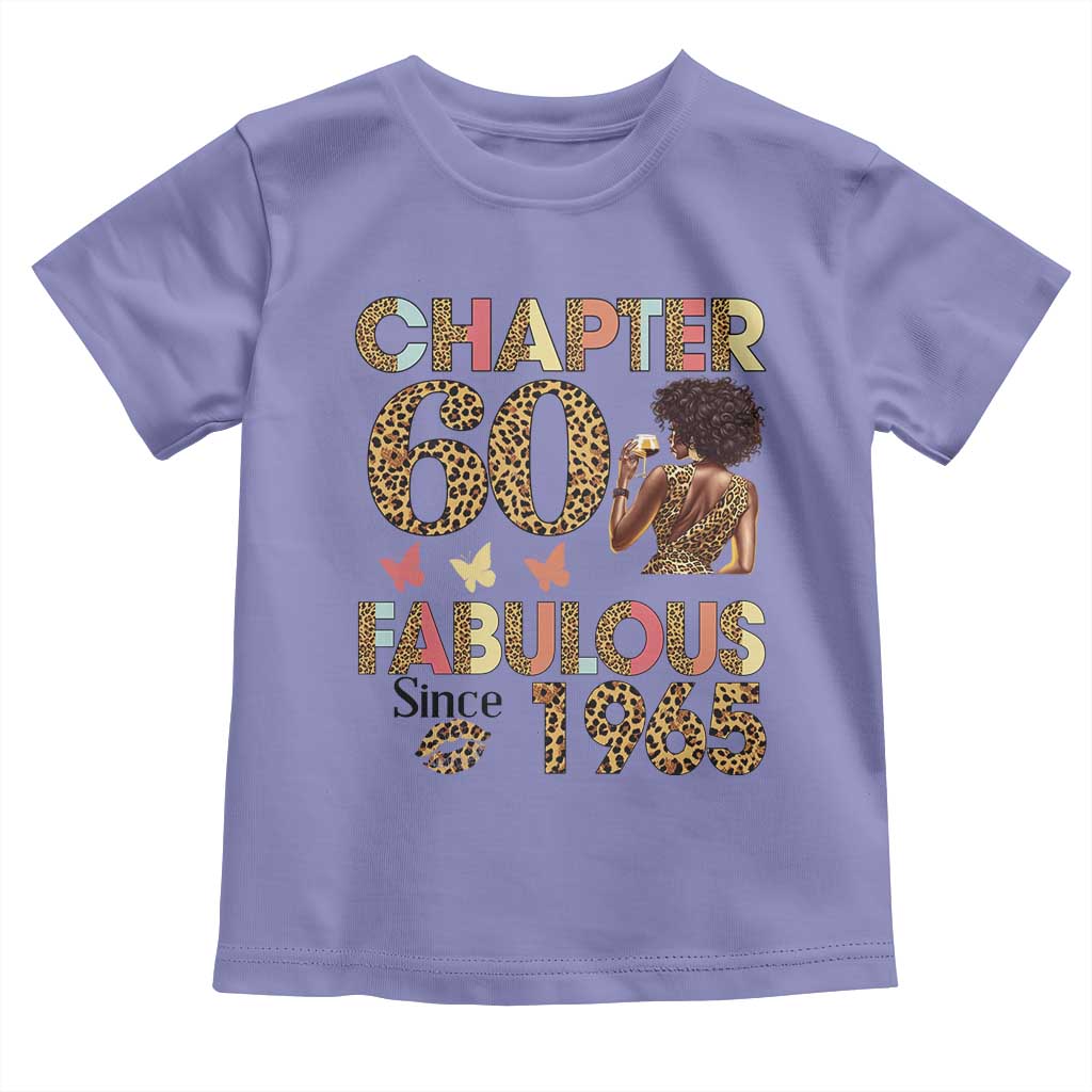 Chapter 60 Fabulous Leopard Toddler T Shirt Since 1965 60Th Birthday Gift For Women