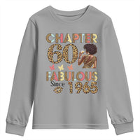 Chapter 60 Fabulous Leopard Youth Sweatshirt Since 1965 60Th Birthday Gift For Women