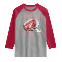 Moister Than An Oyster Funny Offensive Raglan Shirt Inappropriate Adult Humor - Wonder Print Shop