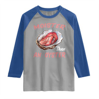 Moister Than An Oyster Funny Offensive Raglan Shirt Inappropriate Adult Humor - Wonder Print Shop