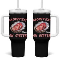 Moister Than An Oyster Funny Offensive Tumbler With Handle Inappropriate Adult Humor - Wonder Print Shop