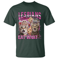 Lesbians Eat What T Shirt Funny LGBTQ+ Pride Cats Meme Feline Lover Bootleg