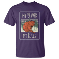 My Beaver My Rules T Shirt Funny Beaver  Outdoor Nature Lover