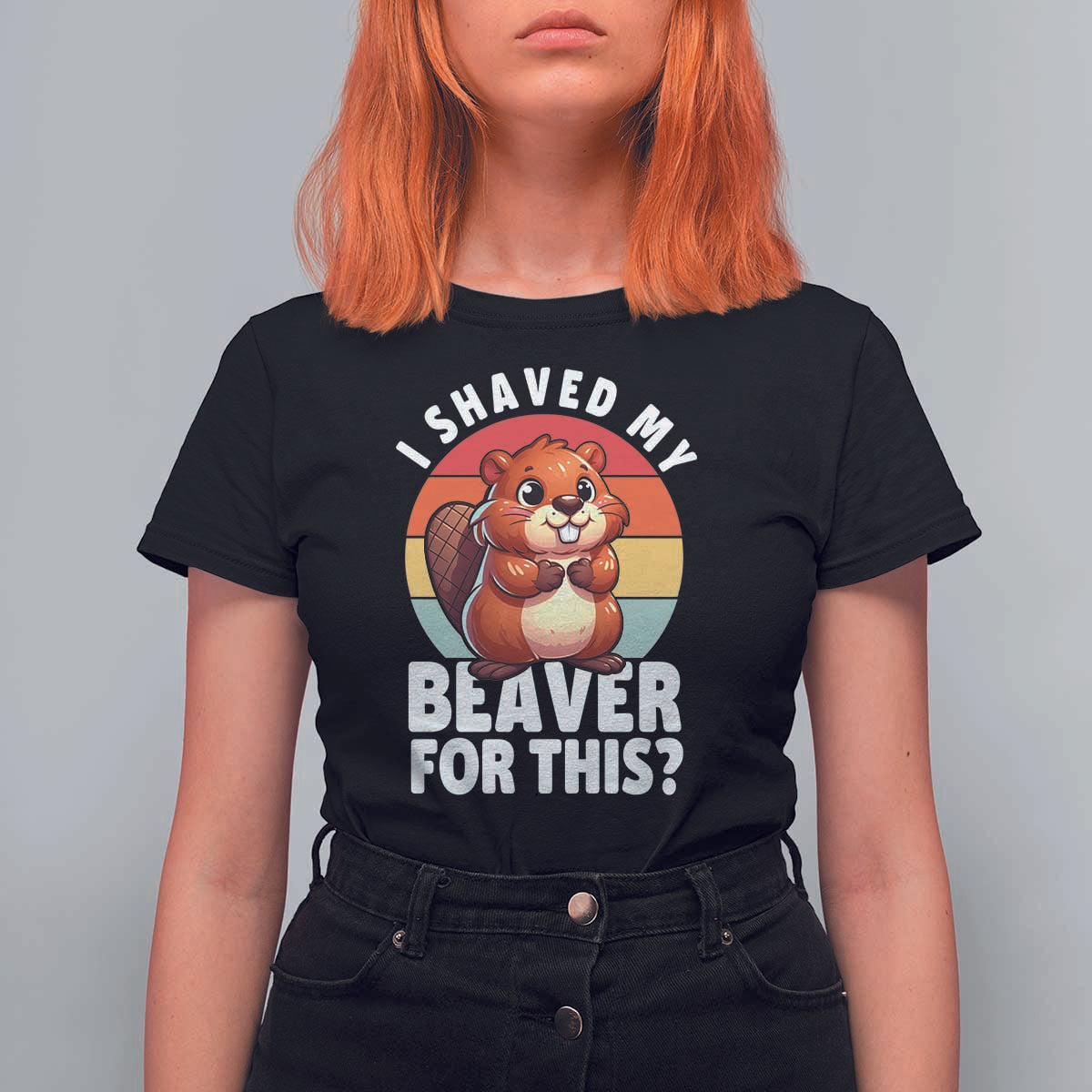 I Shaved My Beaver T Shirt For Women Inappropriate Adult Humor Naughty
