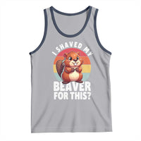 I Shaved My Beaver Tank Top Inappropriate Adult Humor Naughty