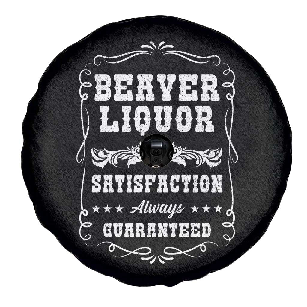 Funny Beaver Liquor Spare Tire Cover Adult Drinking Humor Pun Vintage