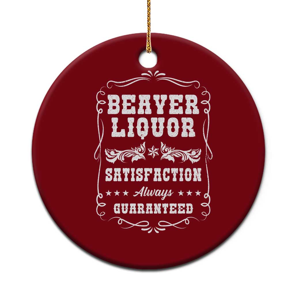 Funny Beaver Liquor Ceramic Ornament Adult Drinking Humor Pun Vintage - Wonder Print Shop
