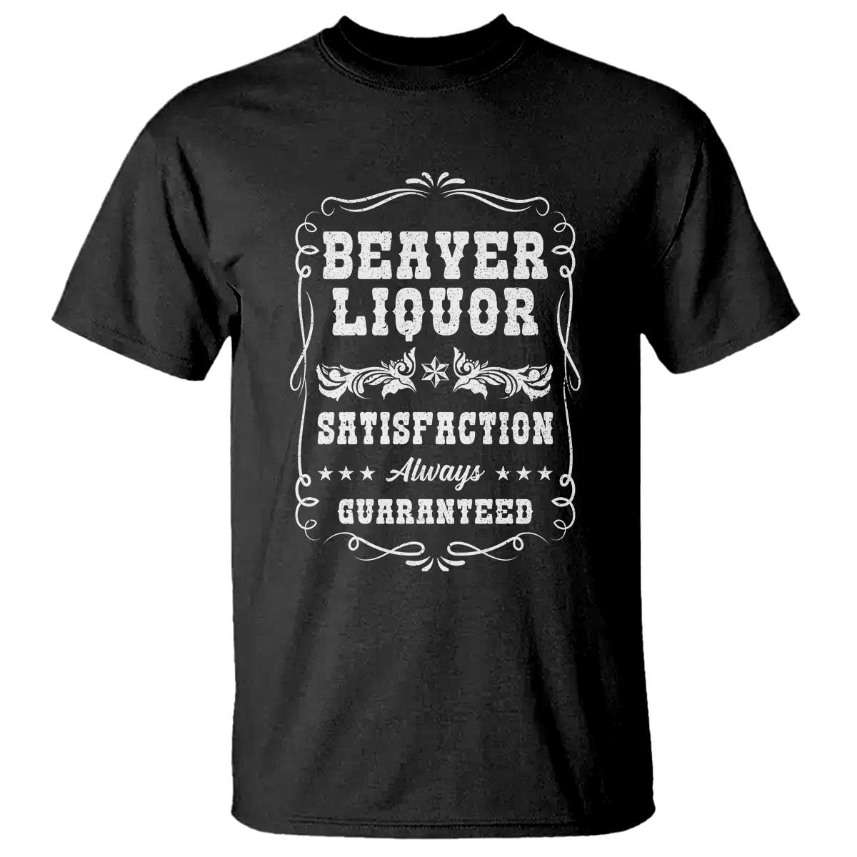 Funny Beaver Liquor T Shirt Adult Drinking Humor Pun Vintage